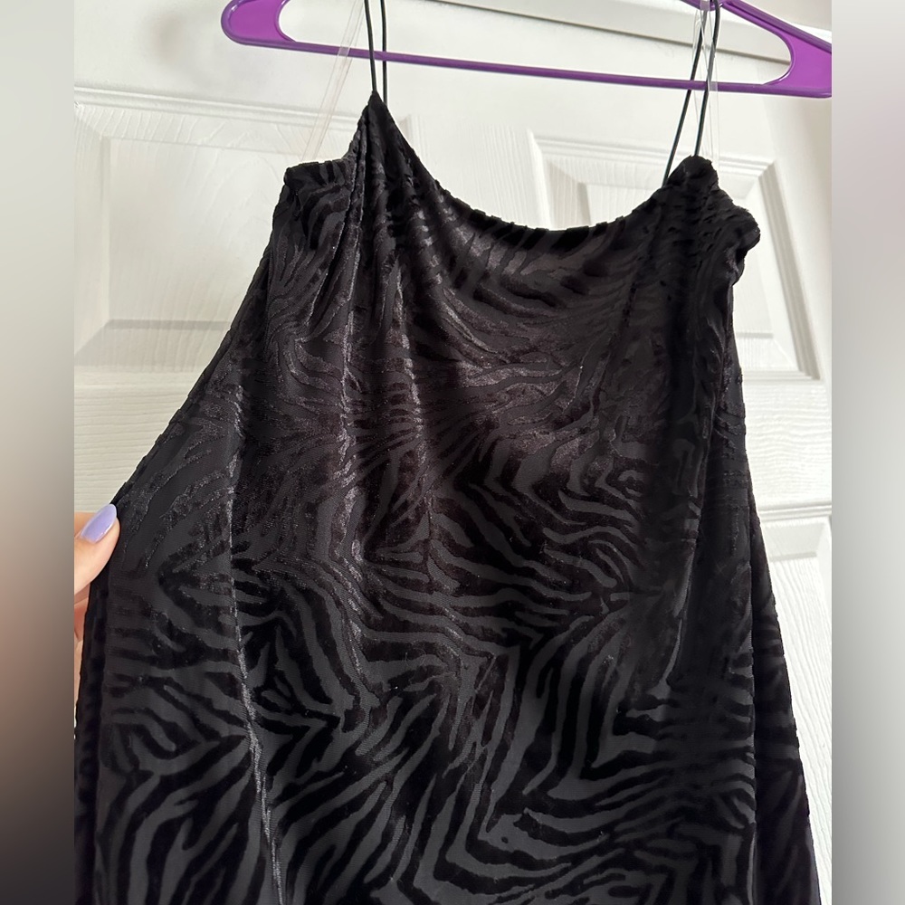 Women’s Wild Fable Black Zebra Print Slip Dress